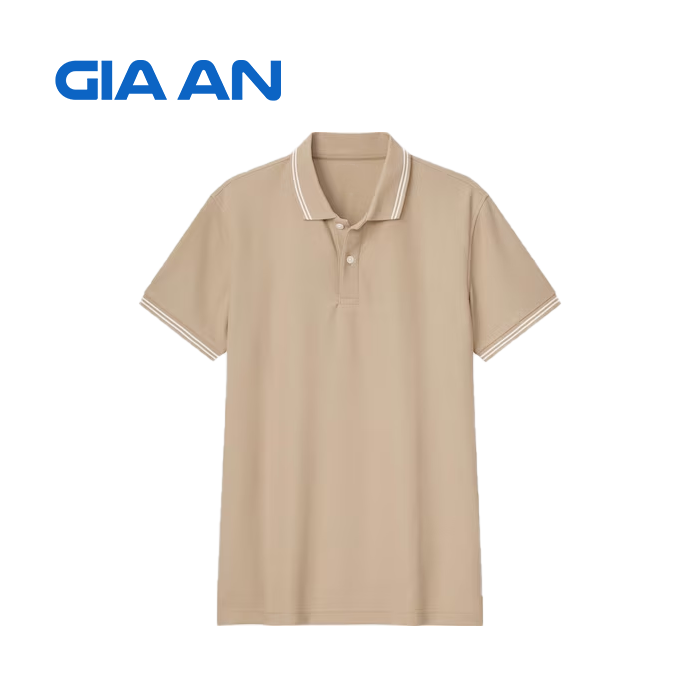Customizable Men's Cotton Polo Shirt Sunscreen Linen Fabric with Spandex Printed Style Customizable Polo