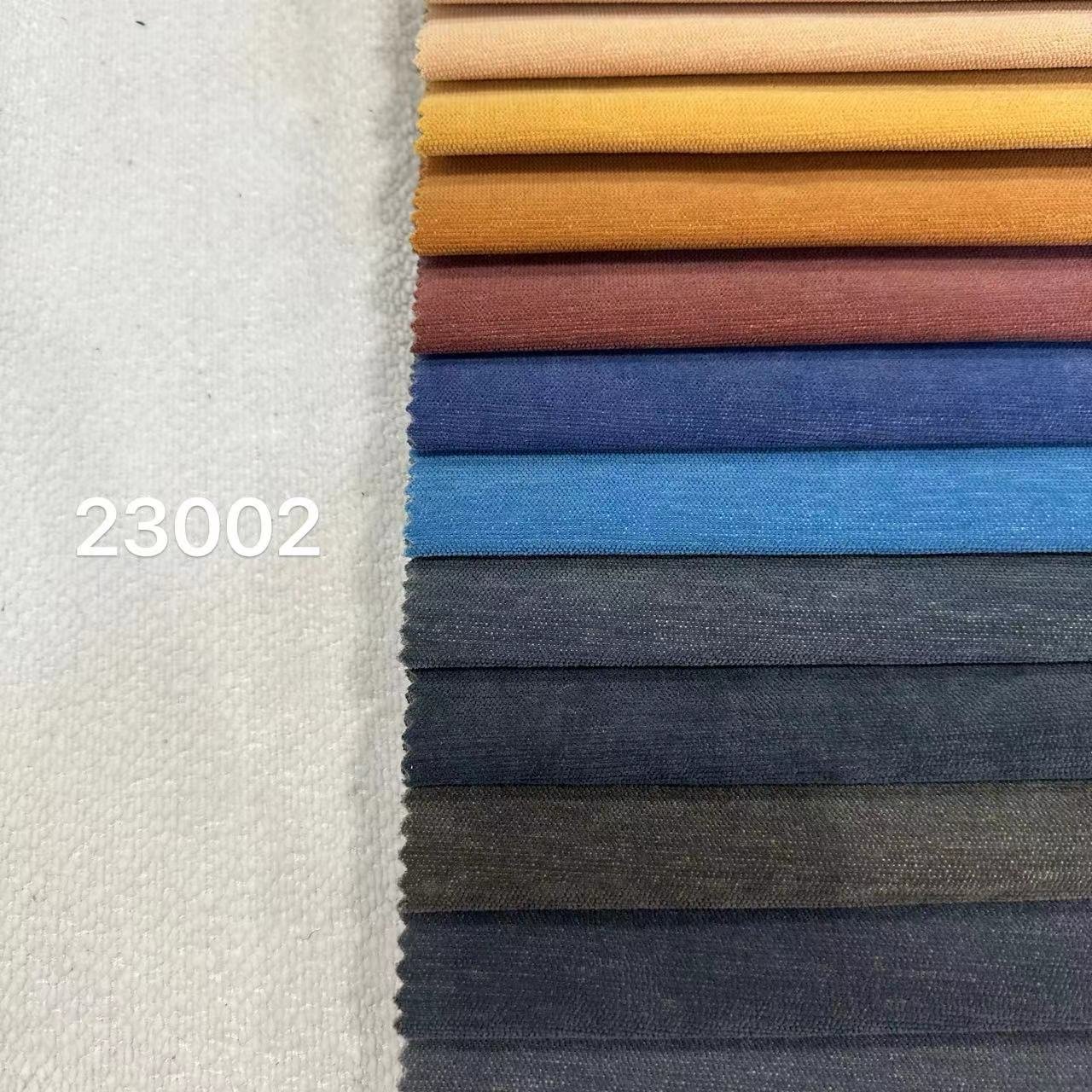 23002- polyester home textile sofa fabric for plain Comfortable Warm Upholstery Pillow linen curtain fabrics For Home