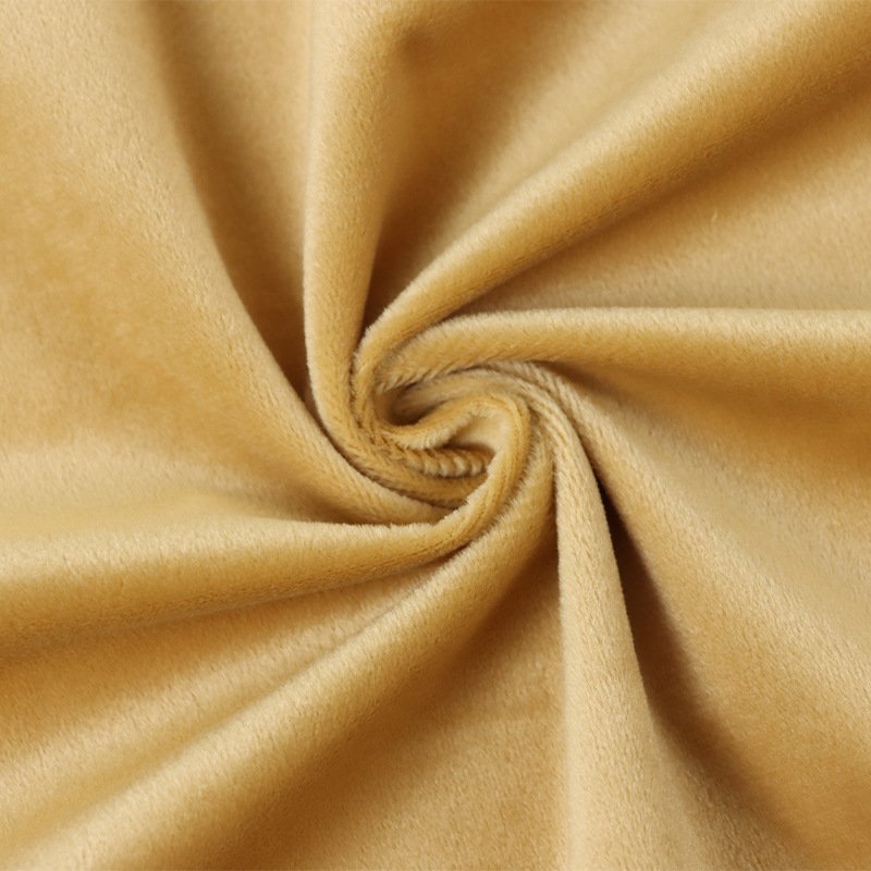 Super soft korean garment purple ks velvet 92% polyester 8% spandex knit material fabric roll velour fabrics for clothing