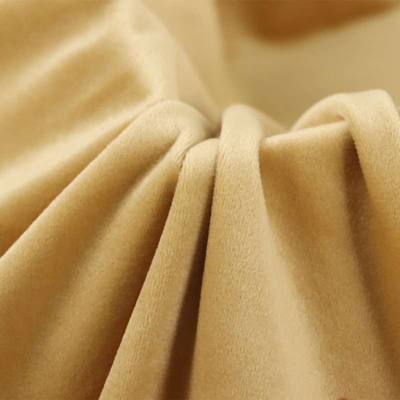 Super soft korean garment purple ks velvet 92% polyester 8% spandex knit material fabric roll velour fabrics for clothing