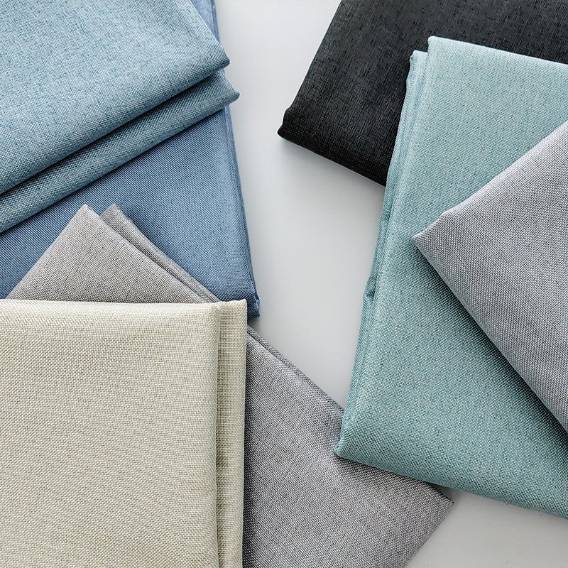 Wholesale 100% Polyester Linen Look Fabric for Furniture for Sofa and Curtains Woven Upholstery Fabrics for Boys and Girls