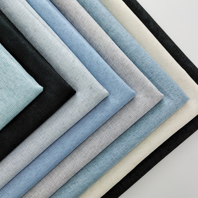 Wholesale 100% Polyester Linen Look Fabric for Furniture for Sofa and Curtains Woven Upholstery Fabrics for Boys and Girls