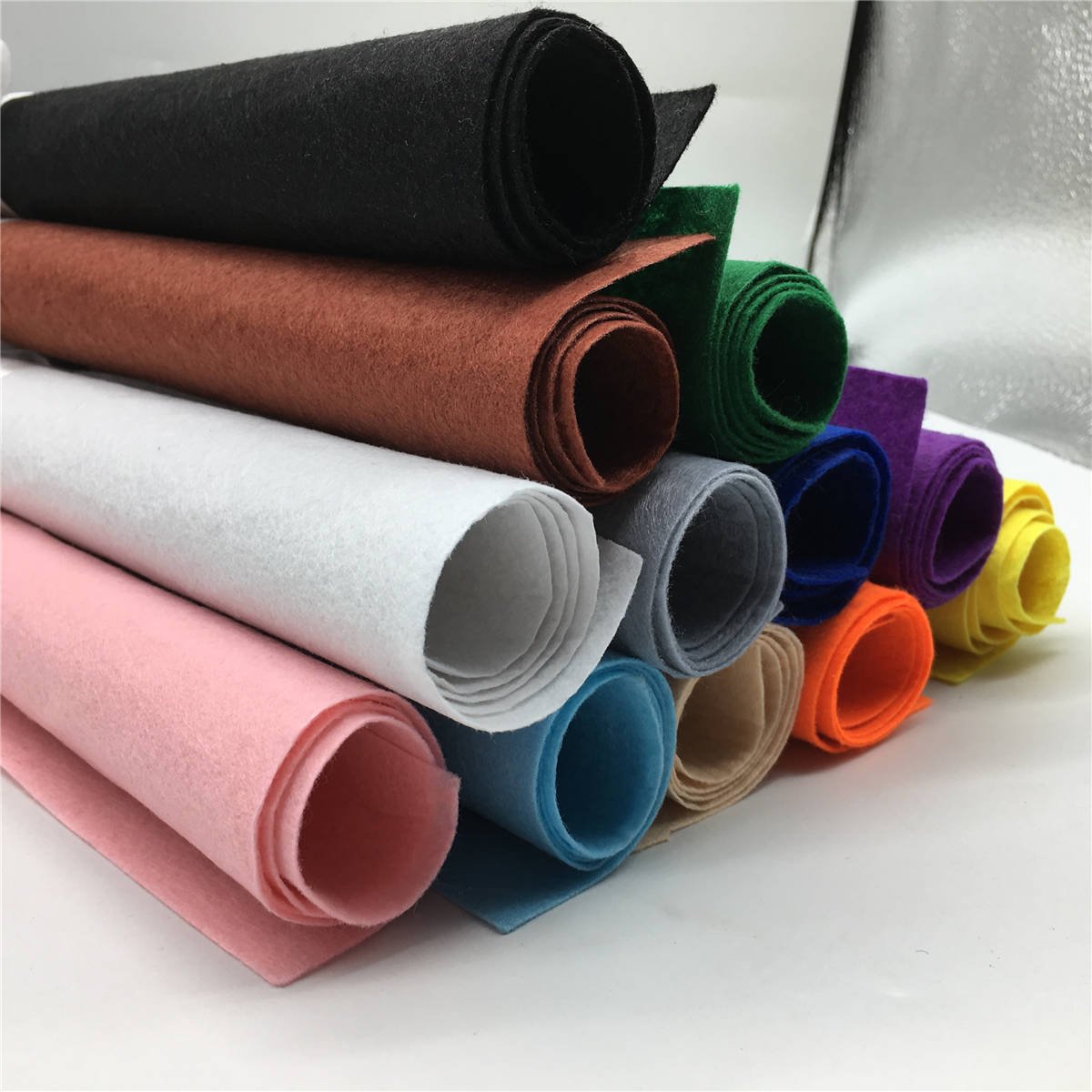 Felt 1mm/2mm/3mm/4mm/5mm Felt Fabric Sewing Felt Sheet Cloth nonwoven fabric