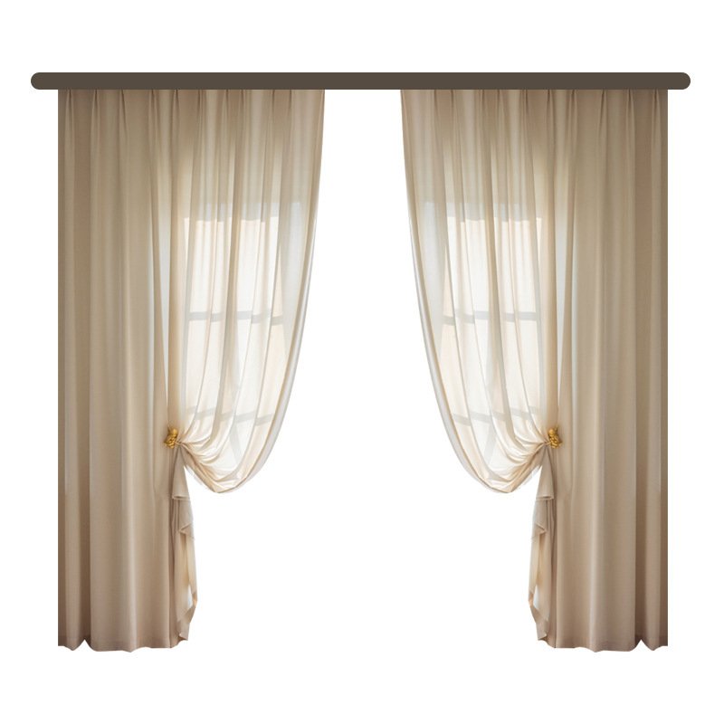 custom size Rideaux de laine pour la maison modern design Japan sheer curtain linen solid color home gauze curtain