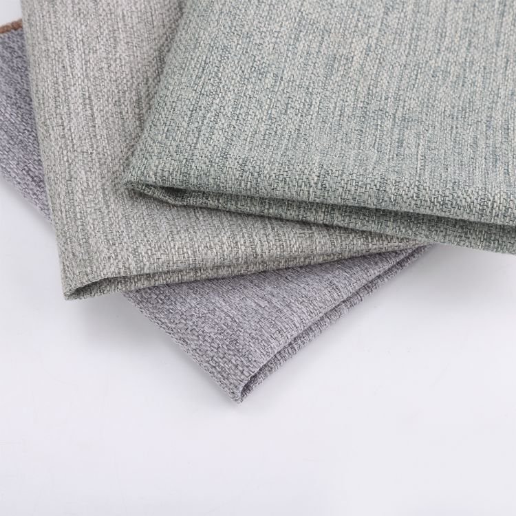 Run&Fun 100% Polyester Woven Custom Linen Durable Plain Weaved Sofas Upholstery Fabrics