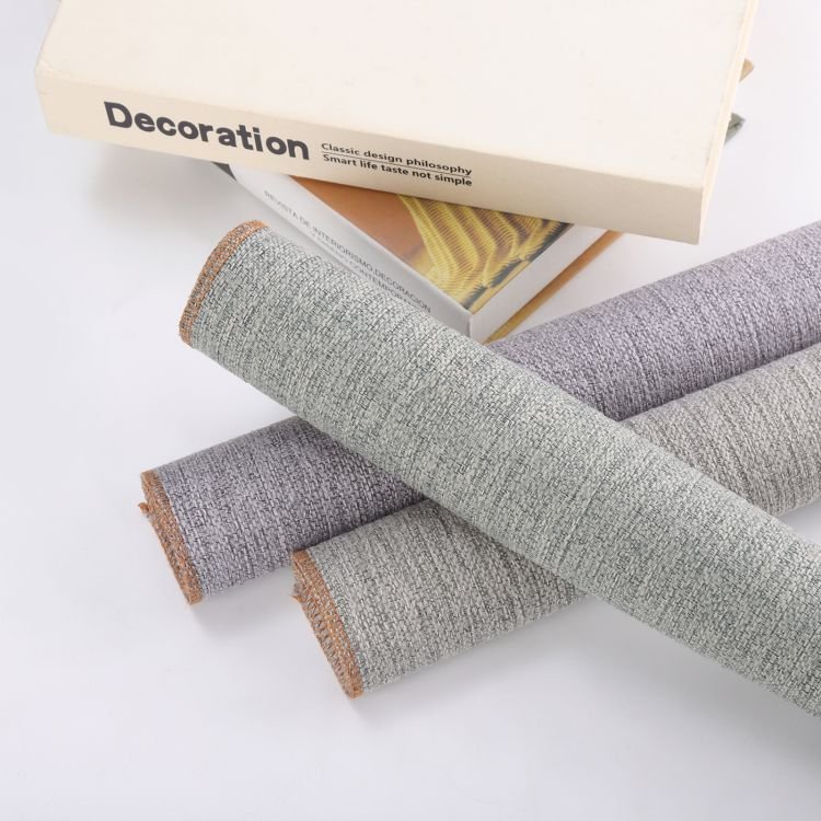 Run&Fun 100% Polyester Woven Custom Linen Durable Plain Weaved Sofas Upholstery Fabrics