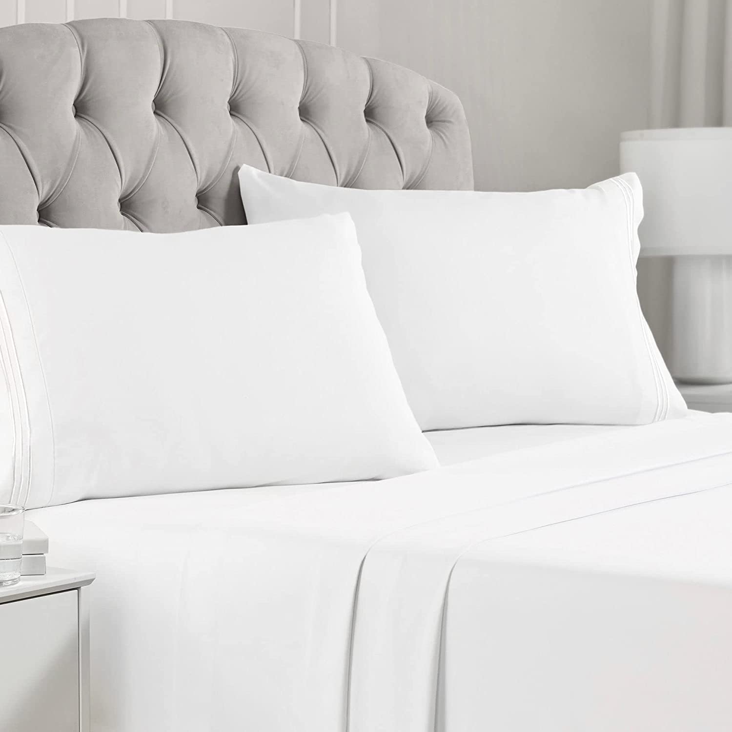 Vitotex Supplier Lightweight Super Soft Easy Care Microfiber 4 Piece Bed Sheet Set with 14-Inch Deep Pocket