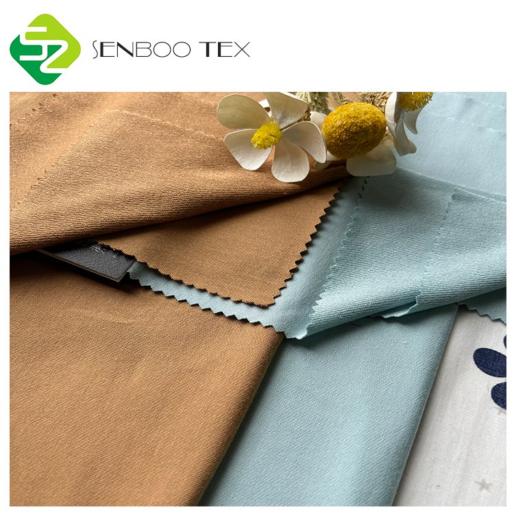 Men's Activewear French Terry Fabric 95% Organic Bamboo 5% Spandex UPF 50+ for Wide Leg Sweatpants Tracksuit Oversized Shorts