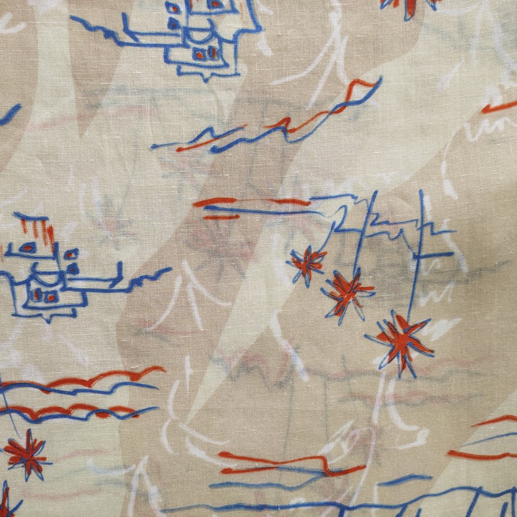 2024 New French Fabric Organic Wholesale Garments Digital Print Linen Printed Rayon Fabric For Kids Clothes