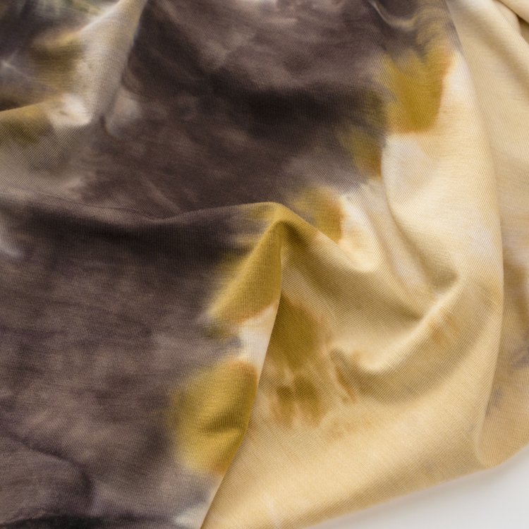 Wholesale Tie dye Bamboo spandex Organic Knitted Fabric