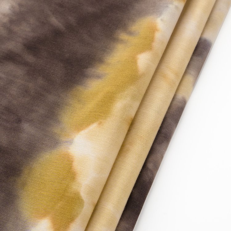 Wholesale Tie dye Bamboo spandex Organic Knitted Fabric