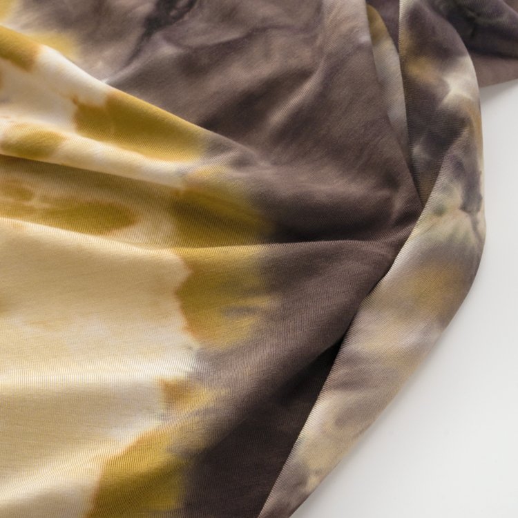 Wholesale Tie dye Bamboo spandex Organic Knitted Fabric