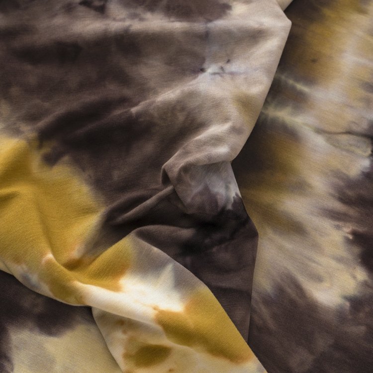 Wholesale Tie dye Bamboo spandex Organic Knitted Fabric