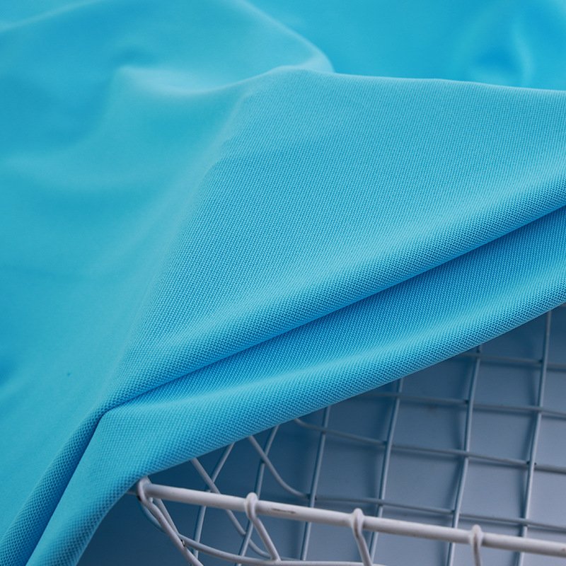 Factory Hot Sale 100% Polyester Waffle Pique Moisture Wicking Coolmax 180gsm Solid Fabric Textile Knitted for T-shirt Golf shirt
