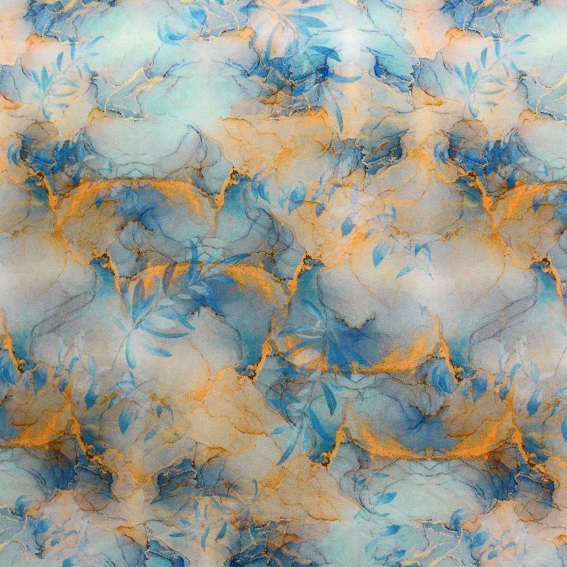 Custom Digital Tropical Print Floral Soft 4 way Spandex Polyester Fabric for Dress
