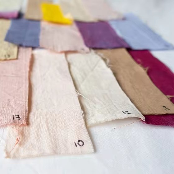 Hot Sale 2024 Naturally Dyed Linen Fabric Plain Pattern Fabric available in Different Beautiful Colors for Apparel Clothing