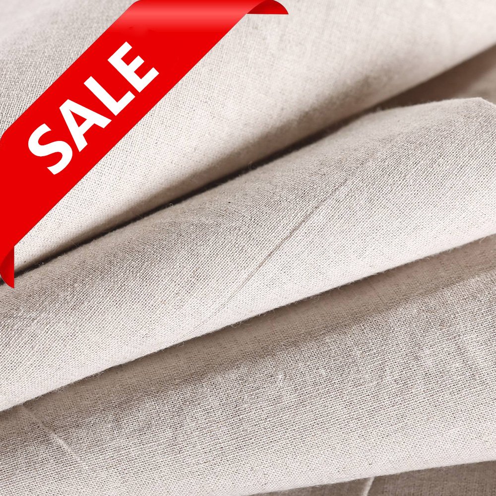 Wholesale Cheap Price 144GSM Organic 55/45 Linen cotton blended Fabric For Clothing