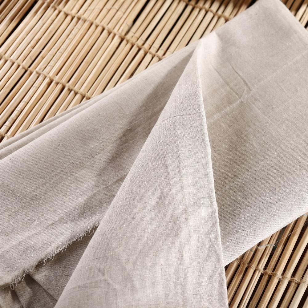 Wholesale Cheap Price 144GSM Organic 55/45 Linen cotton blended Fabric For Clothing
