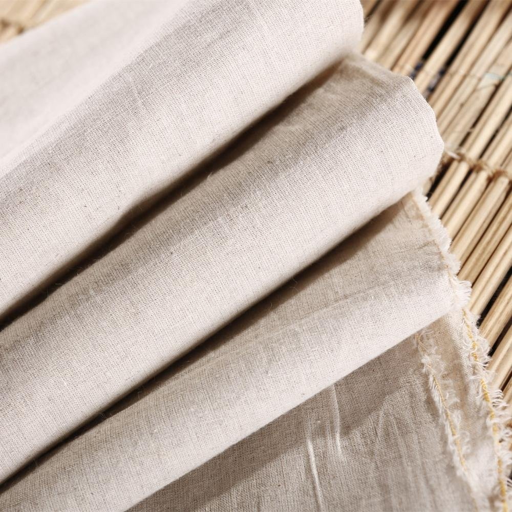 Wholesale Cheap Price 144GSM Organic 55/45 Linen cotton blended Fabric For Clothing