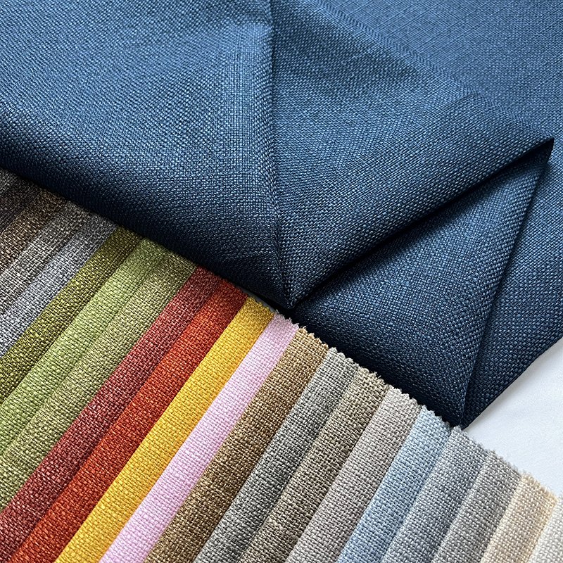High quality home deco fabric upholsteri fabric 100% linen fabric for sofa