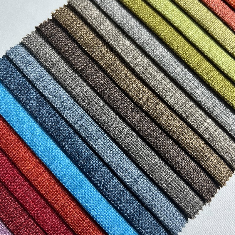 High quality home deco fabric upholsteri fabric 100% linen fabric for sofa