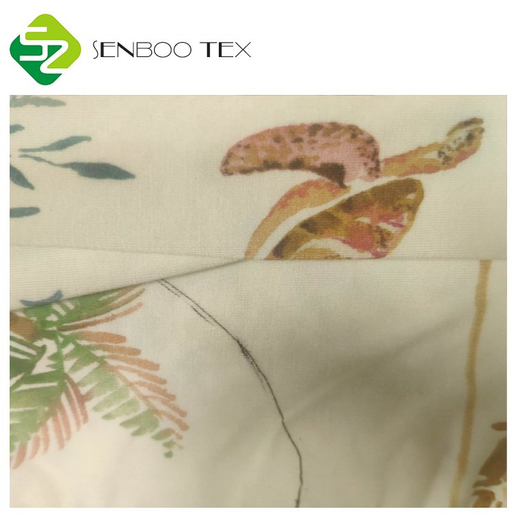 Customized 300gsm Jersey Fabric 90% Organic Bamboo & 10% Spandex Printed for Baby Blanket or Shirt/Clothes