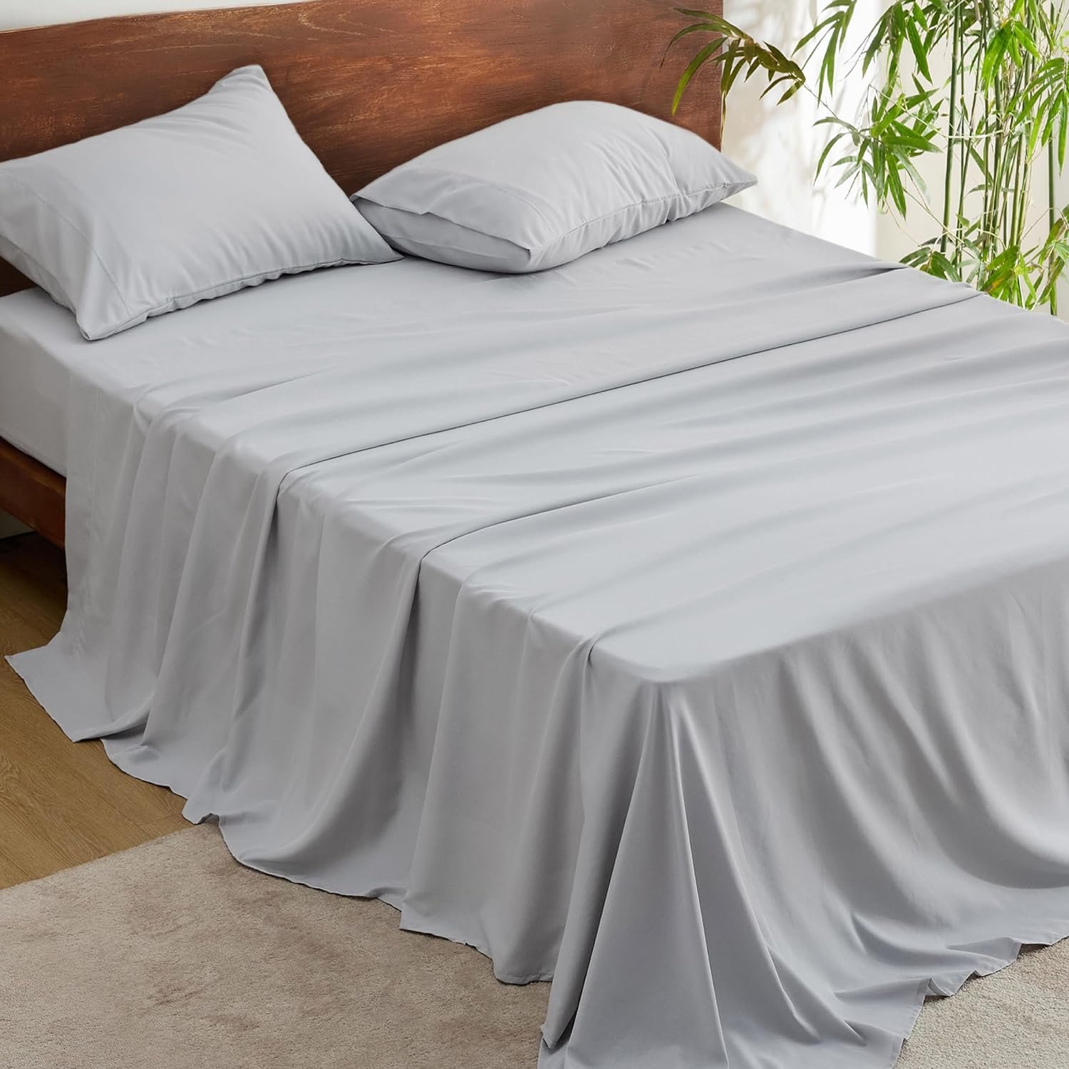 100% Organic Bamboo Viscose 300/400 TC Bamboo Sheets 100%Bamboo Duvet Cover sets Bedding Luxury Lyocell Sheets