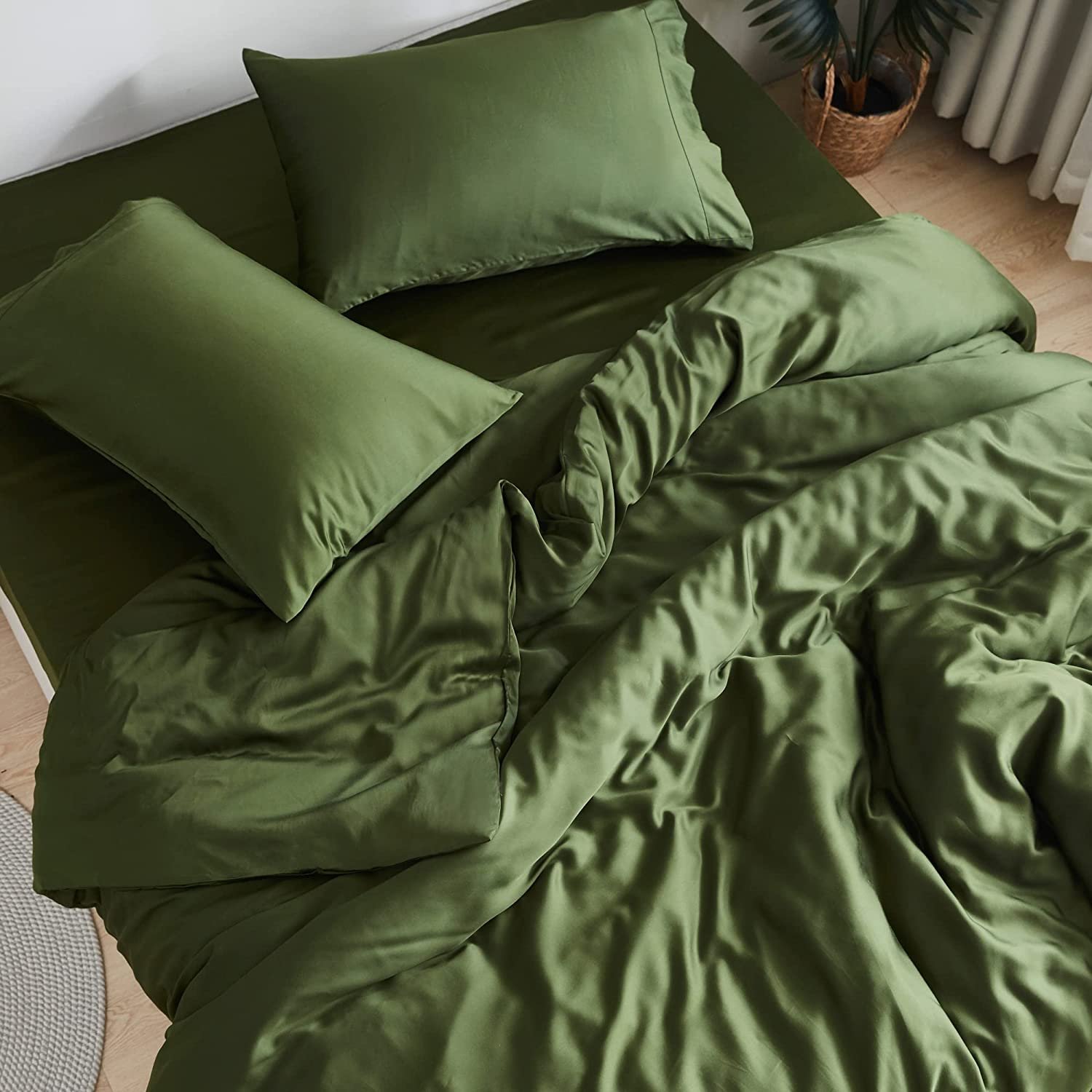 100% Organic Bamboo Viscose 300/400 TC Bamboo Sheets 100%Bamboo Duvet Cover sets Bedding Luxury Lyocell Sheets