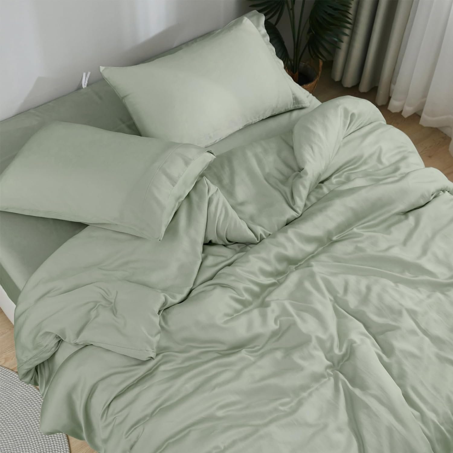 100% Organic Bamboo Viscose 300/400 TC Bamboo Sheets 100%Bamboo Duvet Cover sets Bedding Luxury Lyocell Sheets