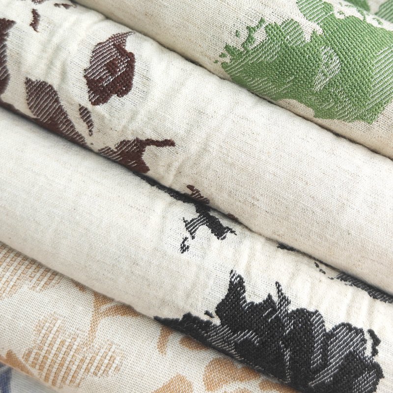 High Quality Plain Cotton and Linen Curtain Fabric for Home Decor Drapery and Textile Material Rolls for Curtains and Sewing