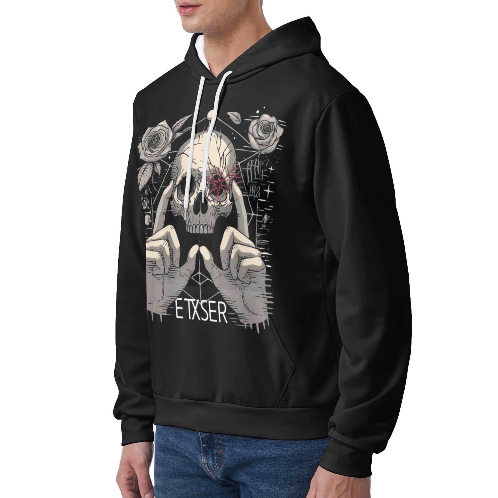 Men's Customizable Winter Tracksuit Exclusive Chicago Look Zip Hoodie with Smooth Stretchy 95% Polyester/5% Elastane Fabric