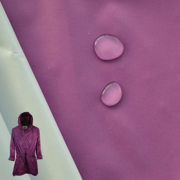 Raincoat fabric polyester material pvc coated waterproof raincoat fabric