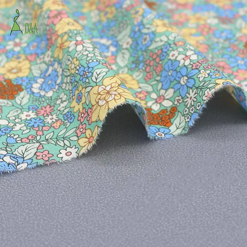 Wholesale Spot Cotton Floral Color Pastoral 100%Cotton Poplin Fabric For Garment And Clothing
