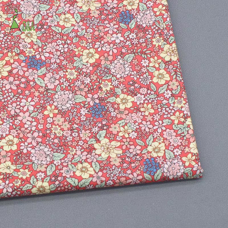 Wholesale Spot Cotton Floral Color Pastoral 100%Cotton Poplin Fabric For Garment And Clothing