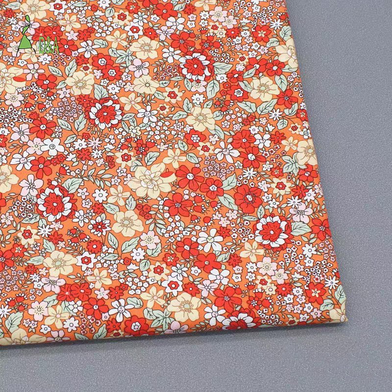 Wholesale Spot Cotton Floral Color Pastoral 100%Cotton Poplin Fabric For Garment And Clothing