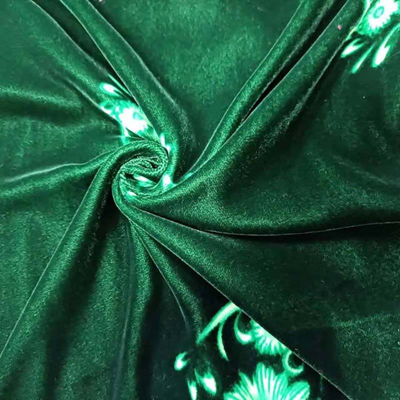 Guaranteed Quality Luxury Dress Fabric Jacquard Micro Velvet 5000 And 9000 100% Polyester Fabric For Dress