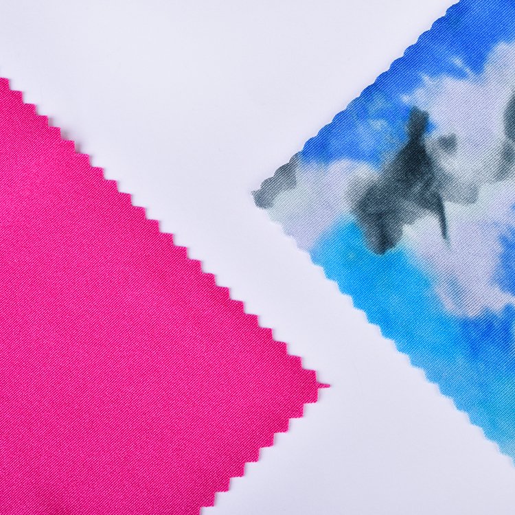 OEM Design 85% Polyester 15% Spandex Solid 220gsm Knitted Fabrics