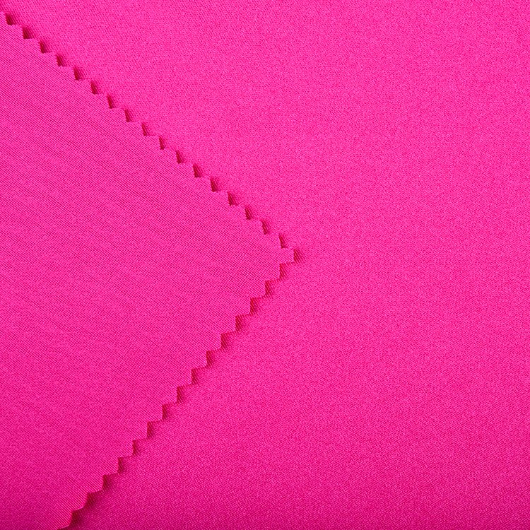 OEM Design 85% Polyester 15% Spandex Solid 220gsm Knitted Fabrics