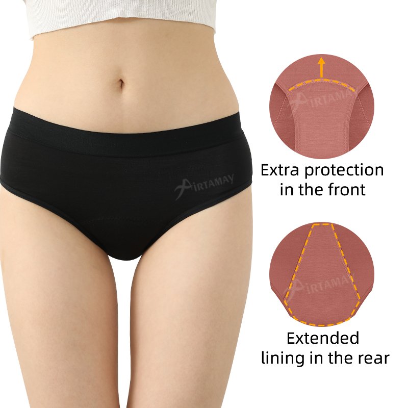 4 Layers Full Protection Functional Pantis Para Periodo Menstrual Oeko Tex Leak Proof Menstruation Period Underwear For Girls