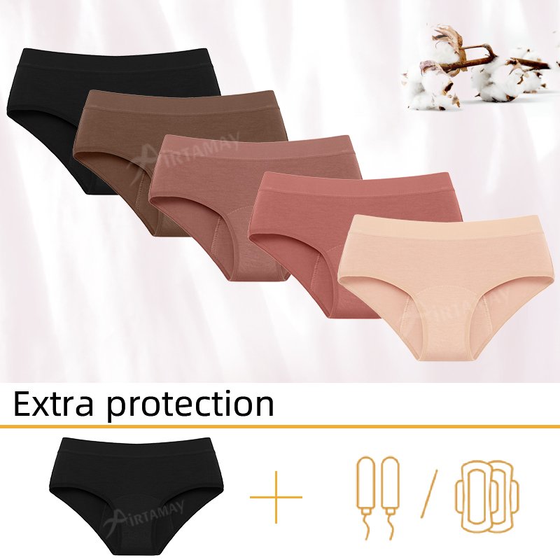 4 Layers Full Protection Functional Pantis Para Periodo Menstrual Oeko Tex Leak Proof Menstruation Period Underwear For Girls