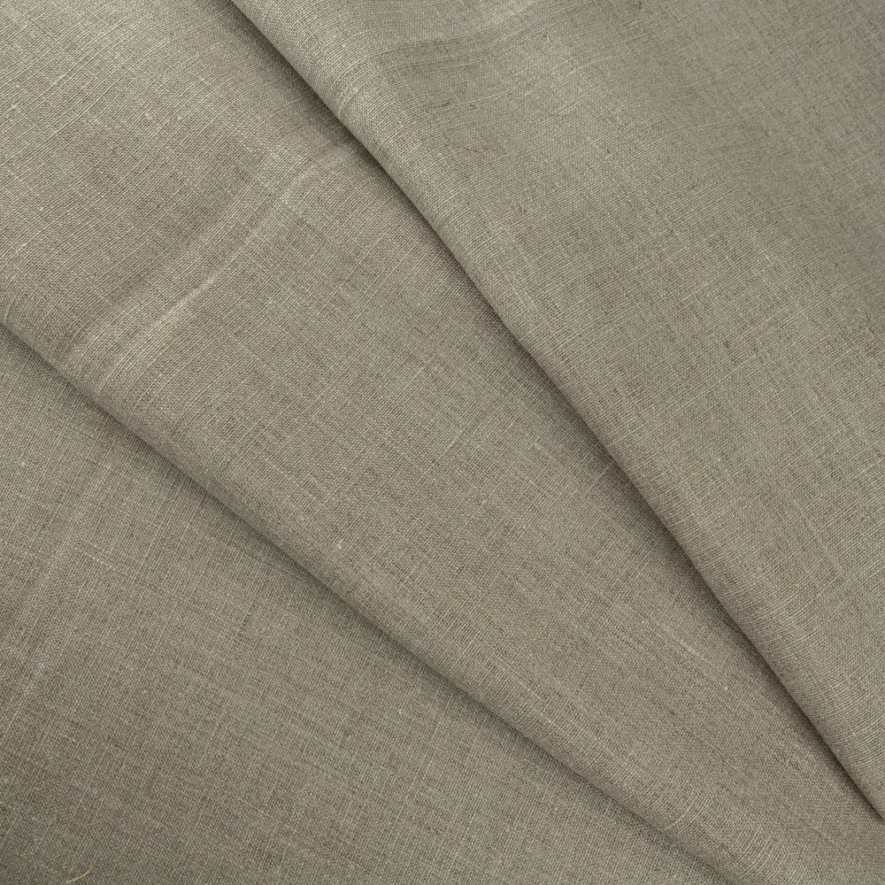Wholesale 245 GSM 100% Linen Woven Natural Fabric Roll High Quality Breathable Not Softened Printed Pattern Shirt Dress Home Use
