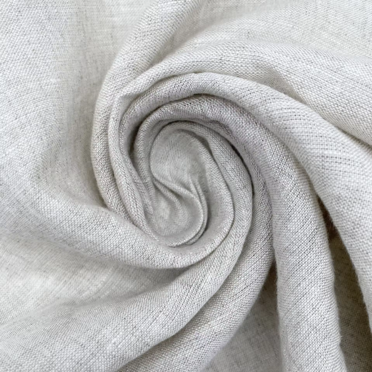 Hotsale pure linen fabric 21s*17s sand wash linen summer dress clothing 135GSM 100% linen fabric