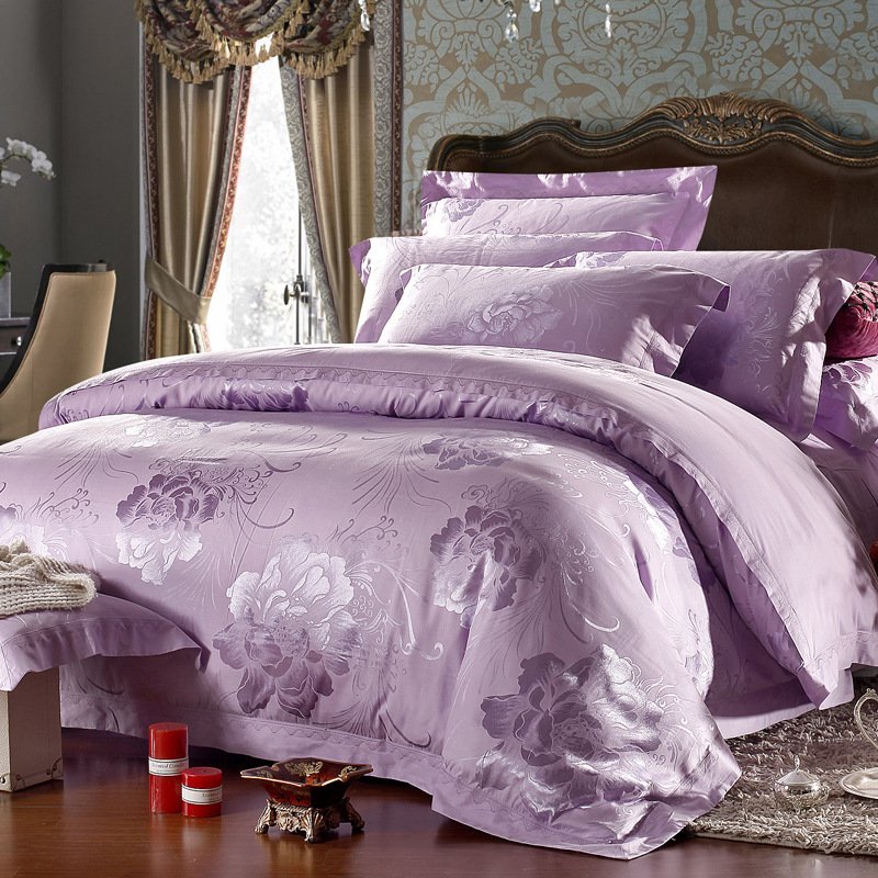 Duvet Bed Cover Bedding Set 4Pcs Ancient Royal Style Custom 100% Polyester Super Soft Quilted Sheet for Beds Linen bed set