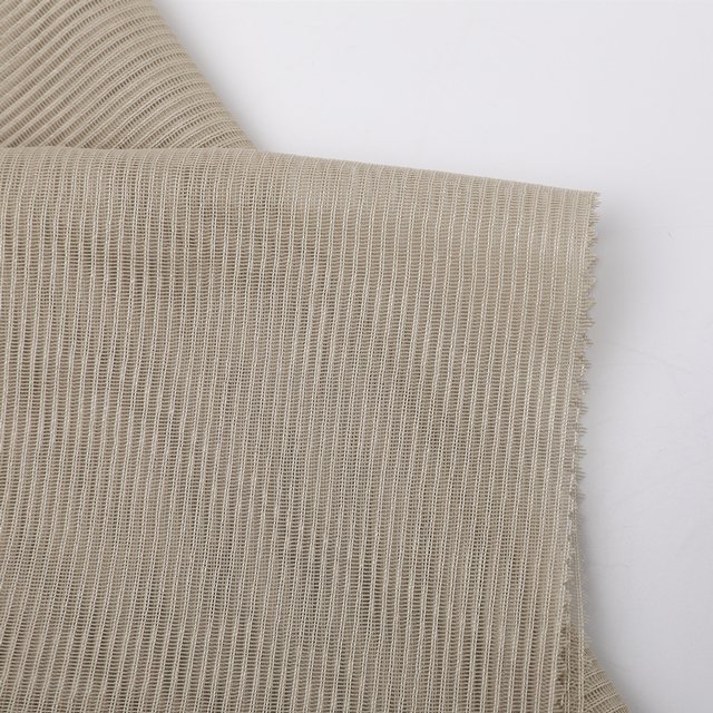 High Quality China factory online supplier flame retardant polyester white crushed sheer curtain fabric