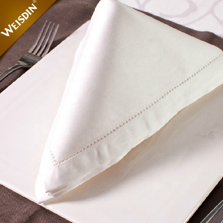 Most Selling Items Linen Embroidered Dinner Custom Table Napkin for Wedding Good 100% Cotton Plain Dyed OEM Service or Stock