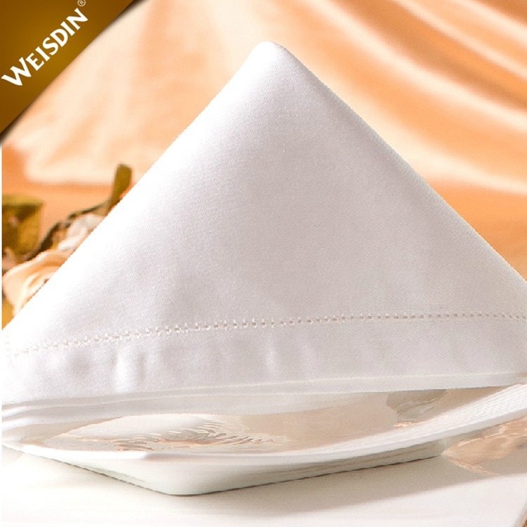 Most Selling Items Linen Embroidered Dinner Custom Table Napkin for Wedding Good 100% Cotton Plain Dyed OEM Service or Stock