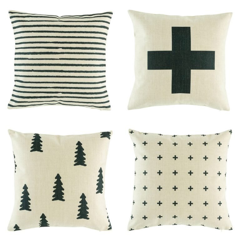 New Design Sublimation Cute Design Printed Linen Cotton Decorative Custom Throw Pillow Cover Christmas Cushion Cover For Sale