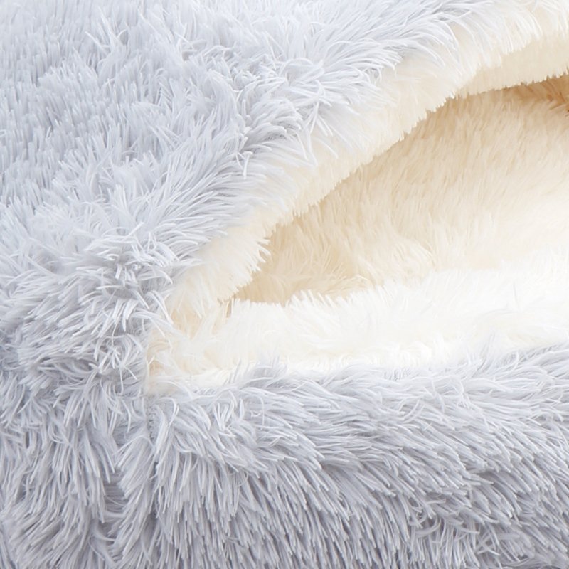Hot Selling Product Pet Supplies New Type Lovely Calming Cozy Semi-Closed Soft Cat Bed For Cats And Dogs