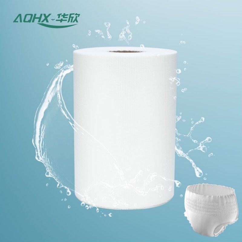 Fully water-repellent eight-mesh pure cotton spunlace non-woven fabric can be made into a diaper surface layer,