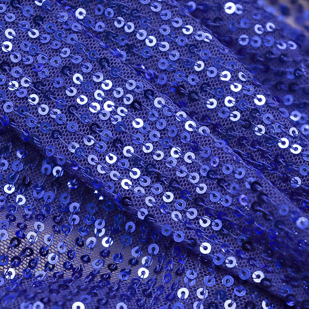 Hot Sale 94% Polyester 6%spandex Embroidery Sequin Fabric Sequin Mesh Spandex Lace For Party Dresses